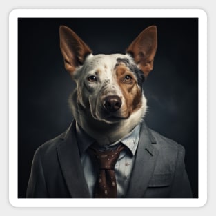 Australian Cattle Dog in Suit Magnet